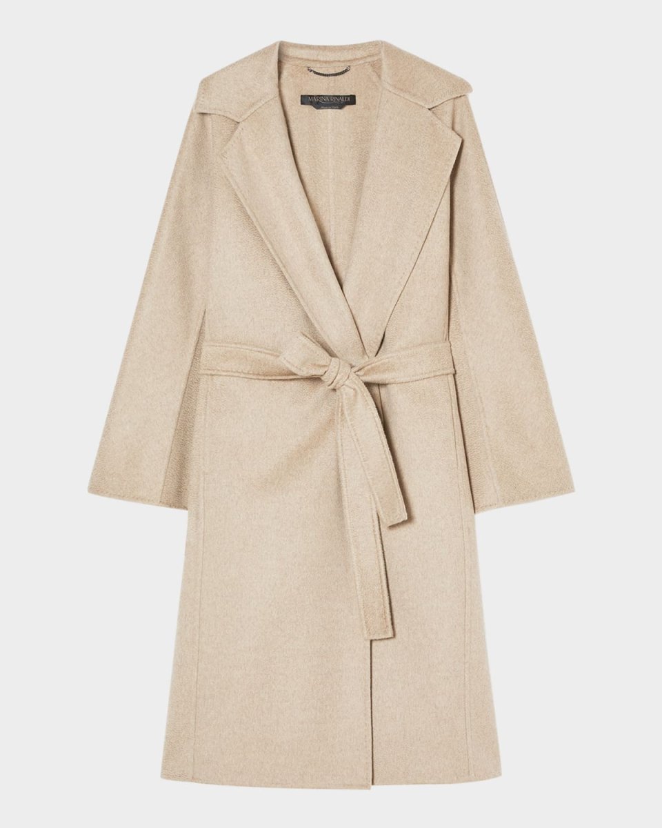 Plus Size Agordo Double-Faced Cashmere Coat